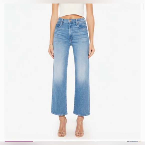 MOTHER Denim - Mother the rambler zip flood in out of the blue wash size 32